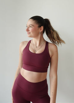 Kassy Sports Bra Burgundy