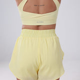 Short de course Megan Pale Banana