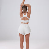 Megan Running Shorts Cloud Dancer