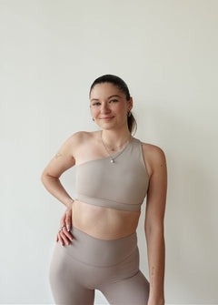 Luna Sports Bra Taupe