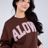 Alowa Crewneck Dark Chocolate