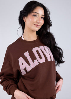 Alowa Crewneck Dark Chocolate