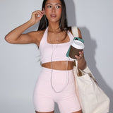 Kayli Biker 5" Pink Milkshake