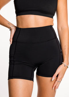 Kayli Biker with pockets 5" Black