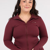 Veste Active zip Burgundy