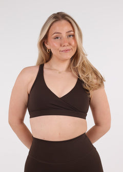Béatrice Sports Bra Dark Truffle
