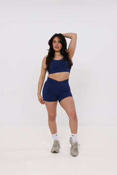 Kayli Biker taille en V 5" Deep Navy