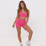 Kayli Biker taille en V 5" Hot Pink