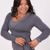 Alowa Wrap Top Shadow