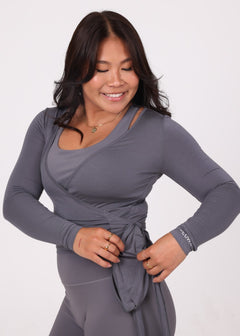 Alowa Wrap Top Shadow