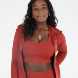 Active zip vest Red Velvet