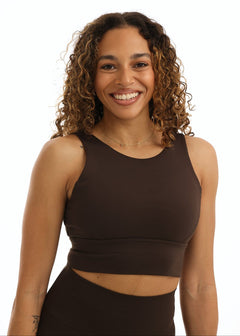 Eva Sports Bra Dark Truffle