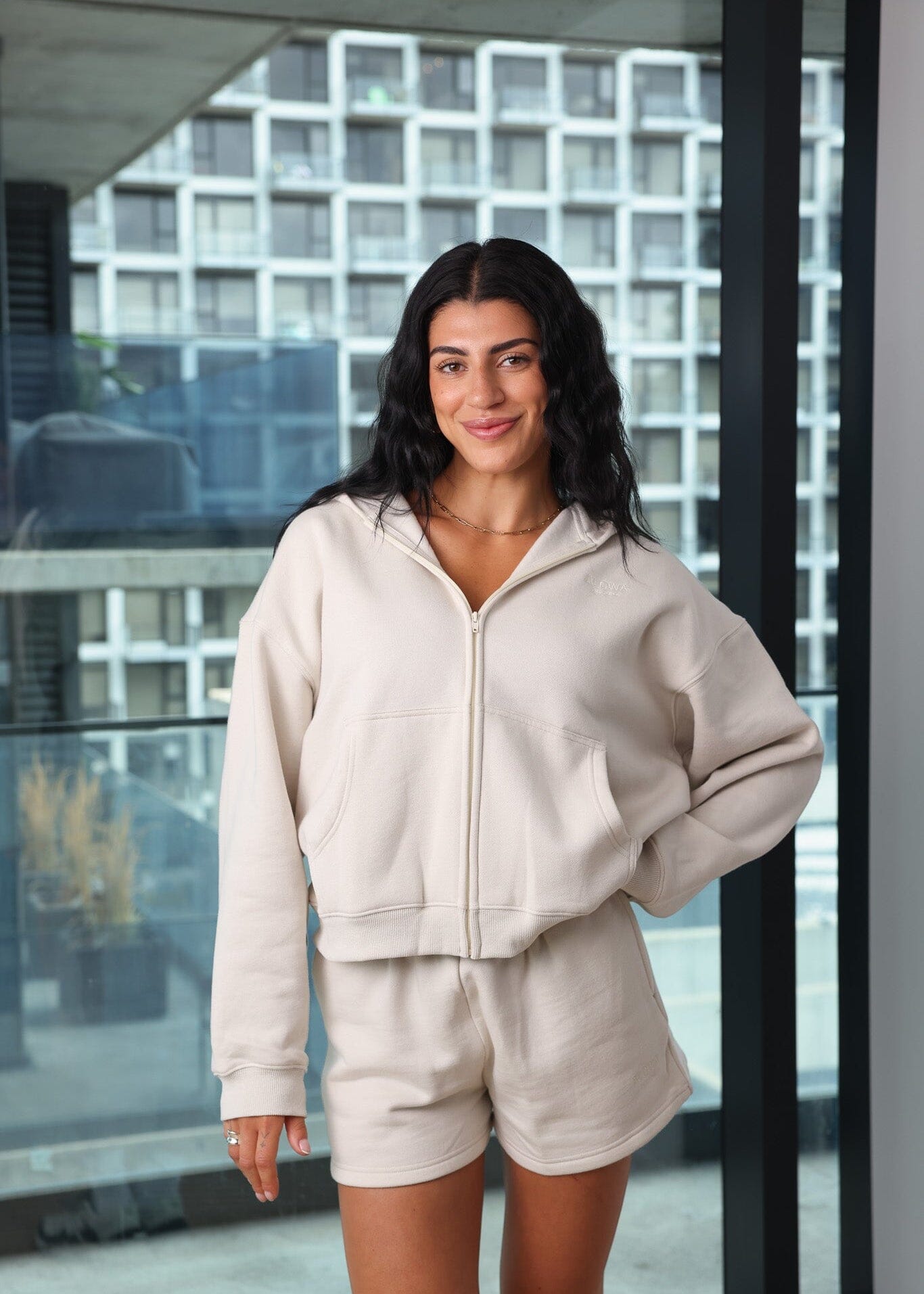 Zip Hoodie Vanilla Cream