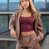 Alowa Signature Sweat Shorts Teddy Brown