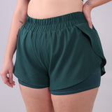 Megan Running Shorts Deep Pine