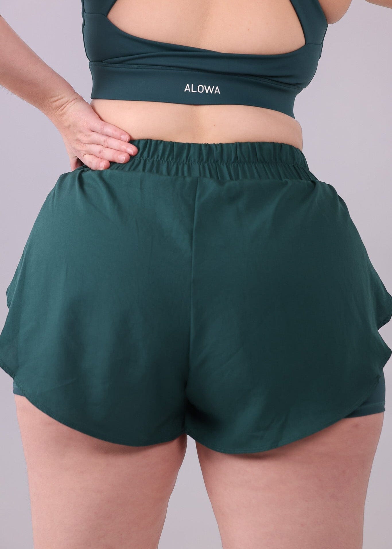 Megan Running Shorts Deep Pine