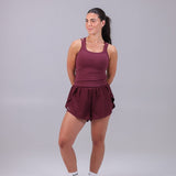 Megan Running Shorts Burgundy