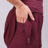 Megan Running Shorts Burgundy
