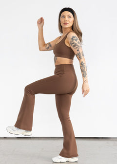 Stacy Flare Leggings Cappuccino