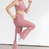 Stacy Flare Leggings Blush