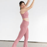 Stacy Flare Leggings Blush