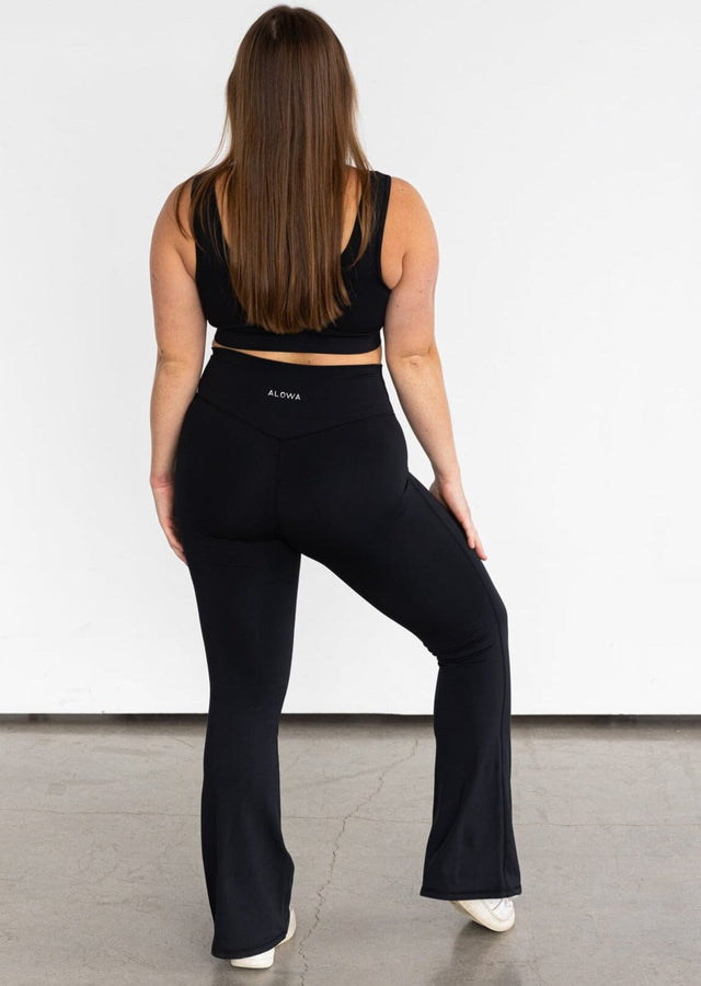 Alo Yoga® High-waist Catch The Vibe Flare Legging - Black