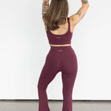 Stacy Flare Leggings Burgundy