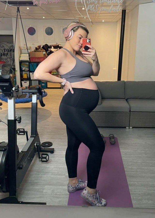 JOYSPELS Maternity Leggings Over The Belly Pregnancy Leggings for Women  Workout Maternity Yoga Pants Black at  Women's Clothing store